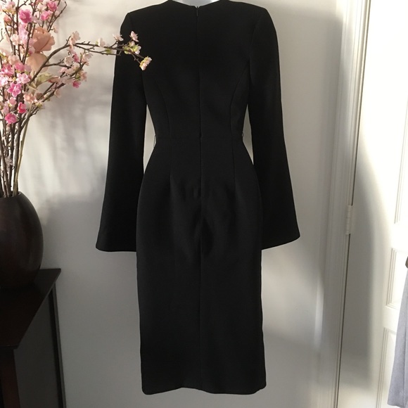 NICHOLAS Black Textured Crepe Blazer Dress - Picture 4 of 13